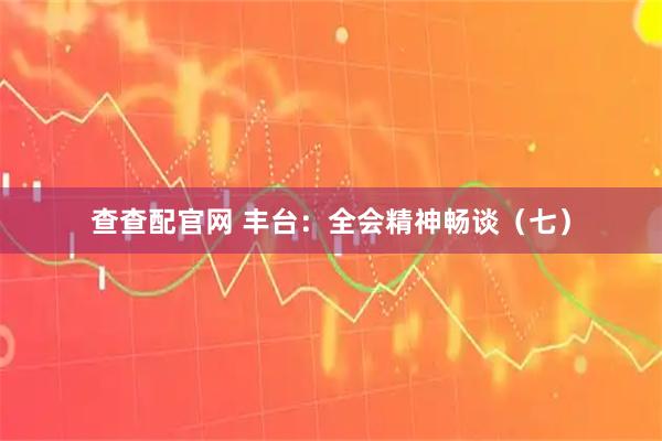 查查配官网 丰台：全会精神畅谈（七）